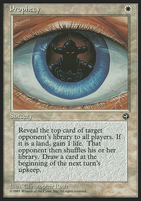 Prophecy, Homelands #11, Magic: The Gathering card