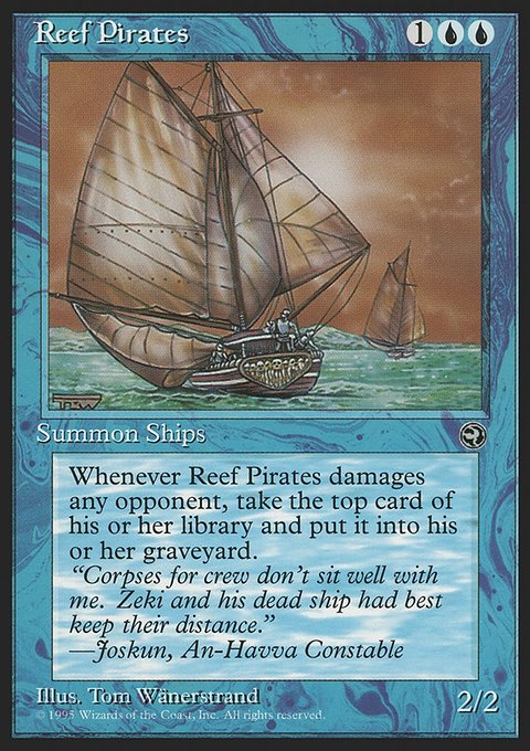 Reef Pirates, Homelands #36a, Magic: The Gathering card