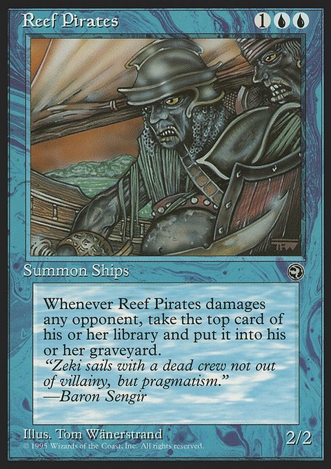 Reef Pirates, Homelands #36b, Magic: The Gathering card