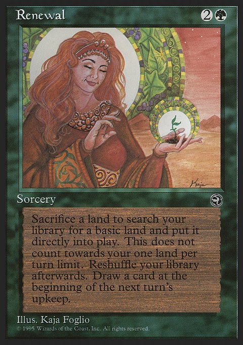 Renewal, Homelands #93, Magic: The Gathering card