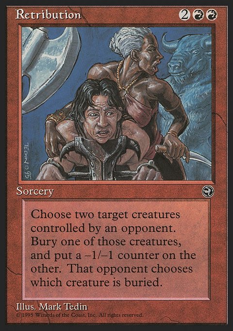 Retribution, Homelands #79, Magic: The Gathering card