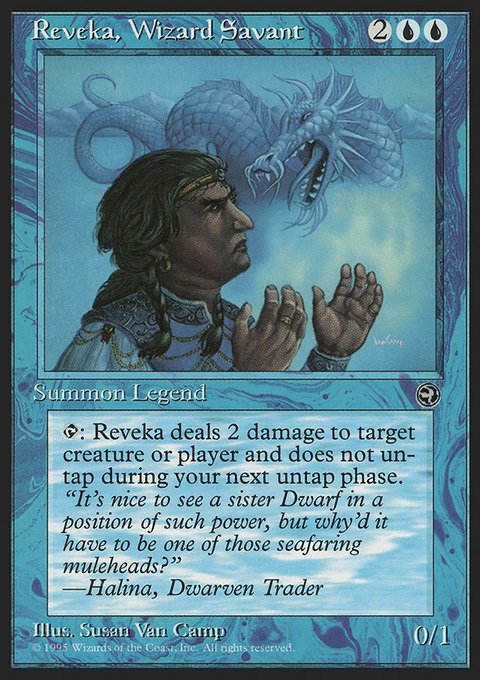 Reveka, Wizard Savant, Homelands #37, Magic: The Gathering card