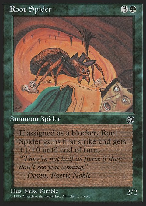 Root Spider, Homelands #94, Magic: The Gathering card