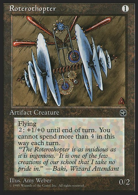 Roterothopter, Homelands #109, Magic: The Gathering card