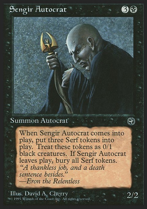 Sengir Autocrat, Homelands #56, Magic: The Gathering card