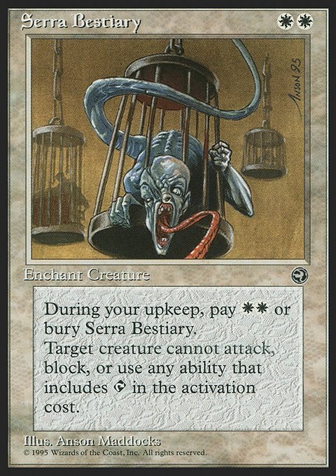 Serra Bestiary, Homelands #15, Magic: The Gathering card