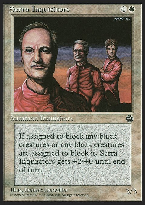 Serra Inquisitors, Homelands #16, Magic: The Gathering card