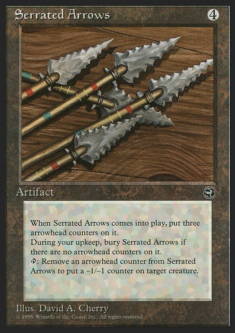 Serrated Arrows, Homelands #110, Magic: The Gathering card