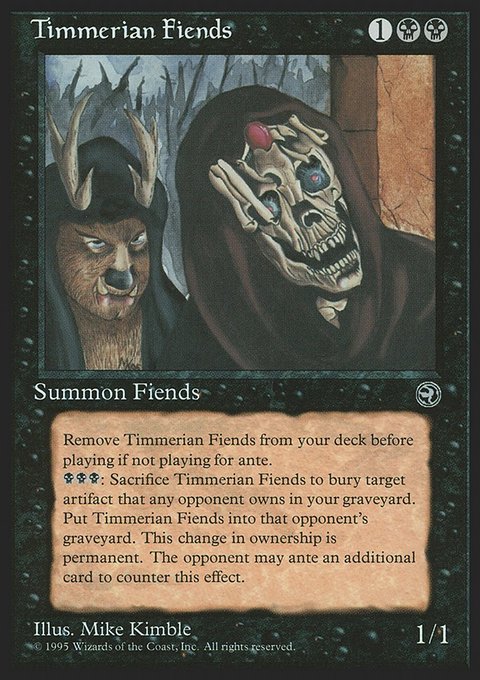 Timmerian Fiends, Homelands #58, Magic: The Gathering card
