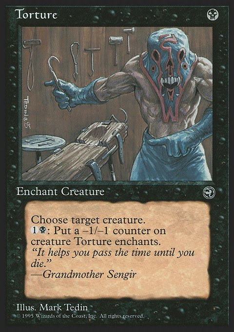 Torture, Homelands #59a, Magic: The Gathering card