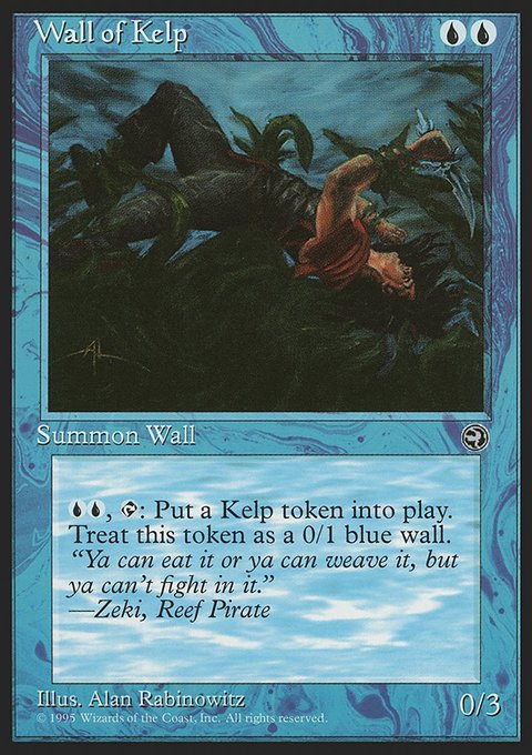 Wall of Kelp, Homelands #40, Magic: The Gathering card
