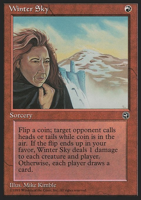 Winter Sky, Homelands #80, Magic: The Gathering card