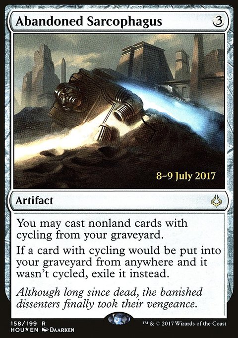 Abandoned Sarcophagus, Hour of Devastation Promos #158s, Magic: The Gathering card