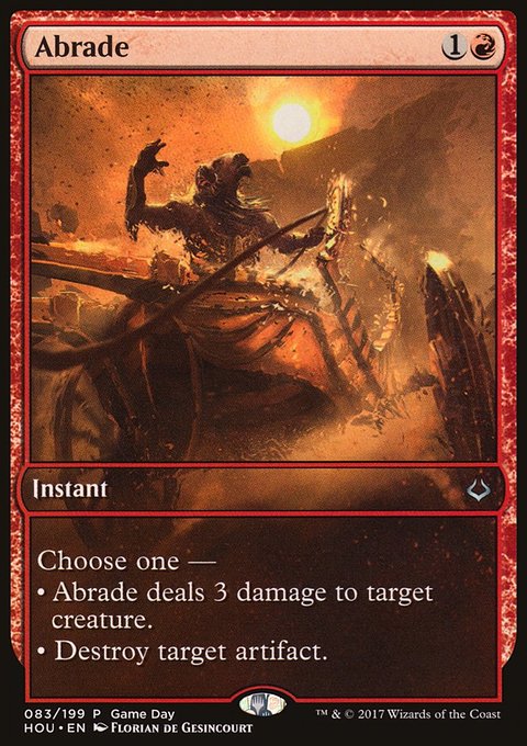 Abrade, Hour of Devastation Promos #83, Magic: The Gathering card
