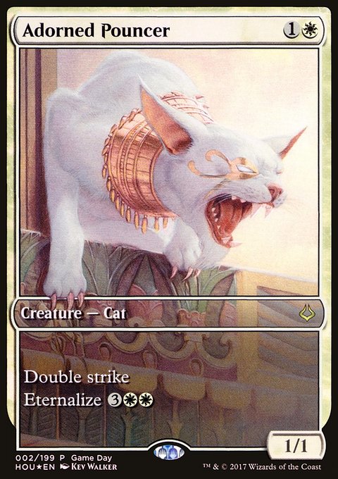 Adorned Pouncer, Hour of Devastation Promos #2, Magic: The Gathering card
