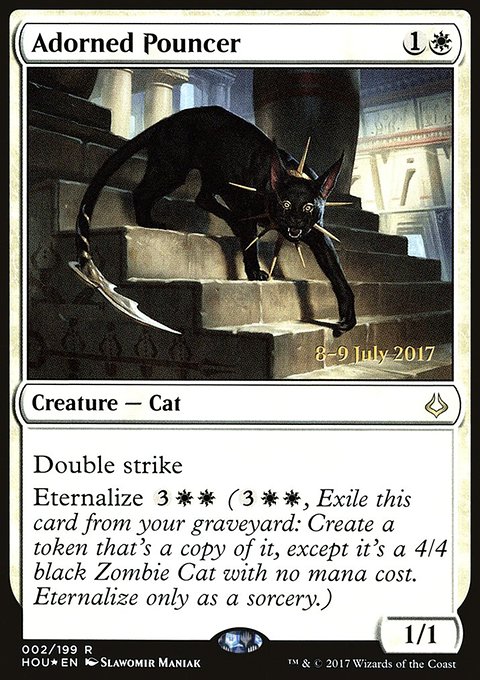 Adorned Pouncer, Hour of Devastation Promos #2s, Magic: The Gathering card