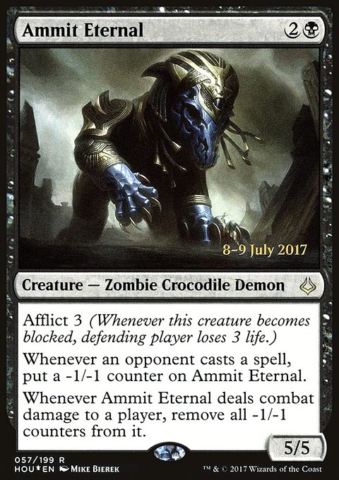 Ammit Eternal, Hour of Devastation Promos #57s, Magic: The Gathering card