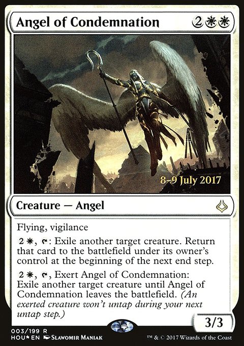 Angel of Condemnation, Hour of Devastation Promos #3s, Magic: The Gathering card