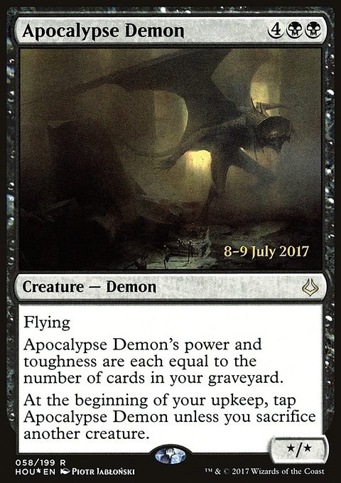 Apocalypse Demon, Hour of Devastation Promos #58s, Magic: The Gathering card