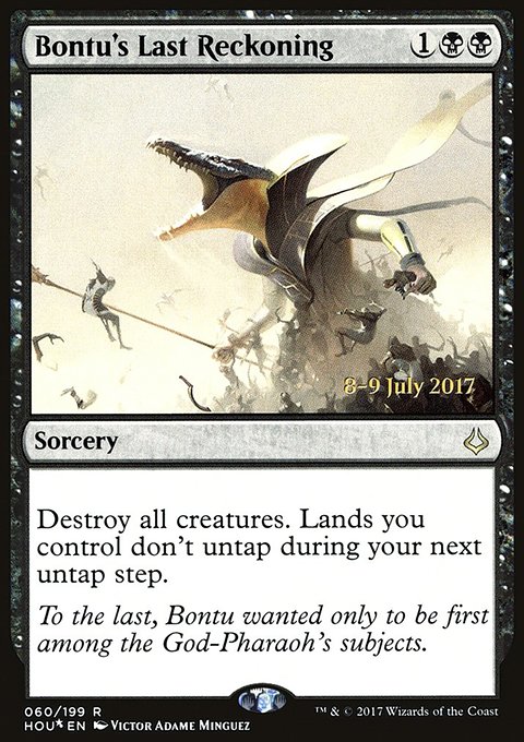Bontu's Last Reckoning, Hour of Devastation Promos #60s, Magic: The Gathering card