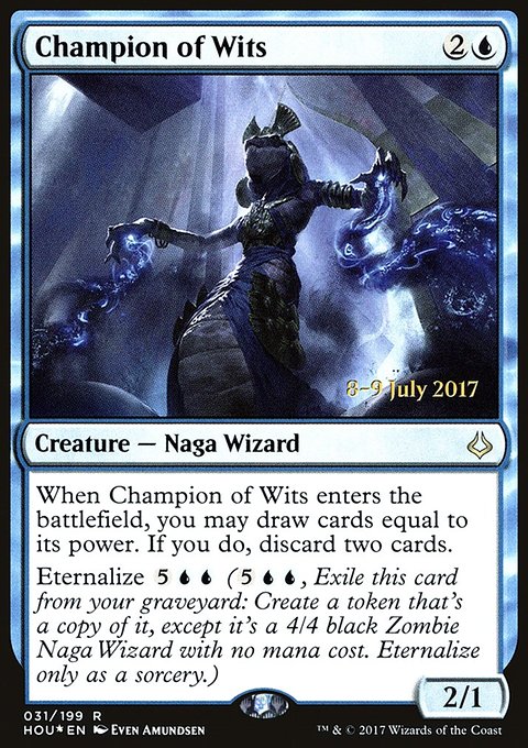 Champion of Wits, Hour of Devastation Promos #31s, Magic: The Gathering card