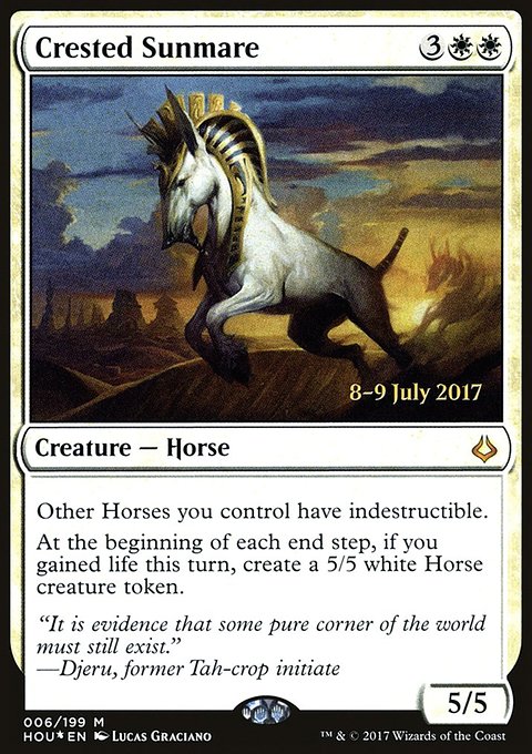 Crested Sunmare, Hour of Devastation Promos #6s, Magic: The Gathering card