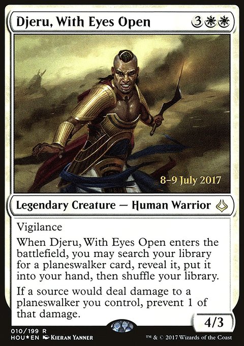 Djeru, With Eyes Open, Hour of Devastation Promos #10s, Magic: The Gathering card