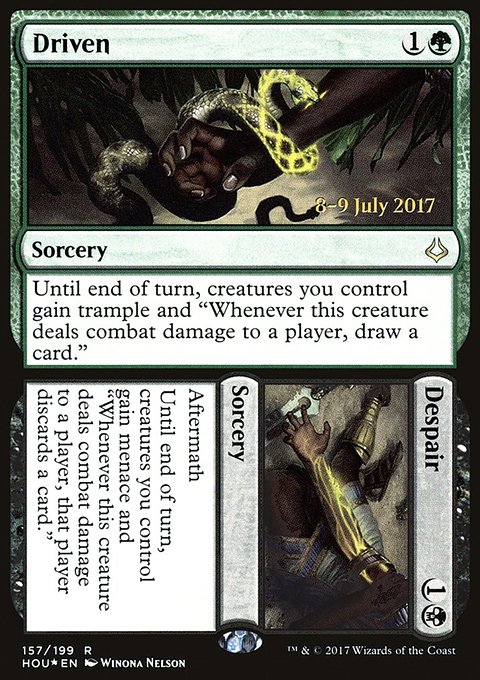 Driven // Despair, Hour of Devastation Promos #157s, Magic: The Gathering card