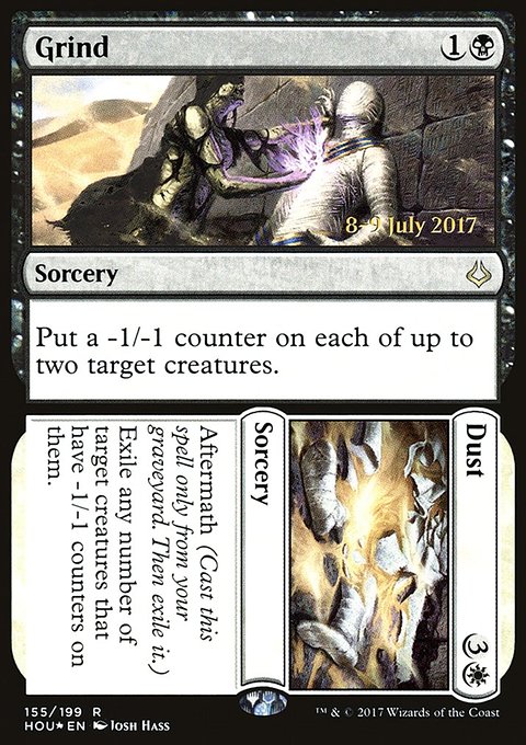 Grind // Dust, Hour of Devastation Promos #155s, Magic: The Gathering card