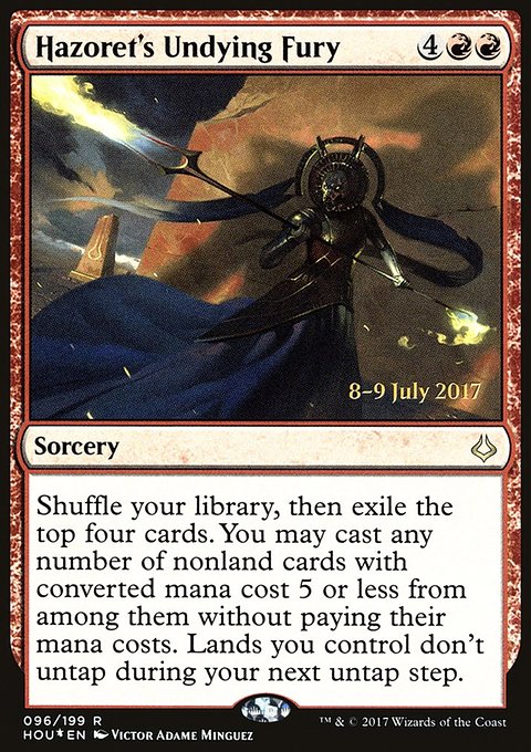 Hazoret's Undying Fury, Hour of Devastation Promos #96s, Magic: The Gathering card