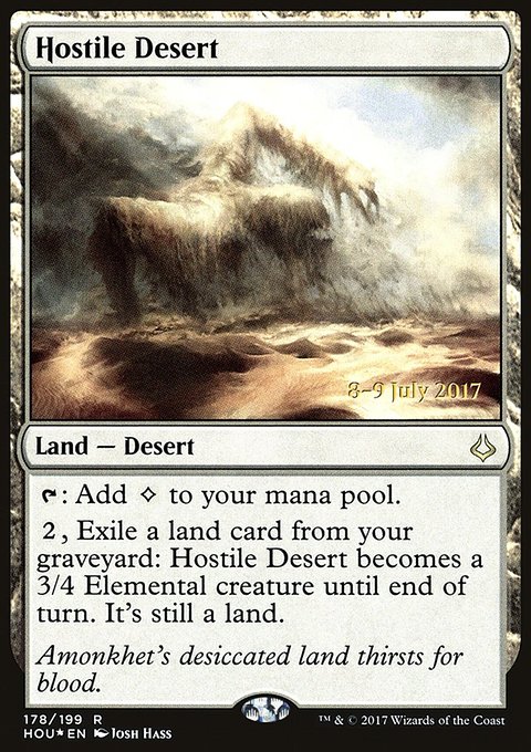 Hostile Desert, Hour of Devastation Promos #178s, Magic: The Gathering card