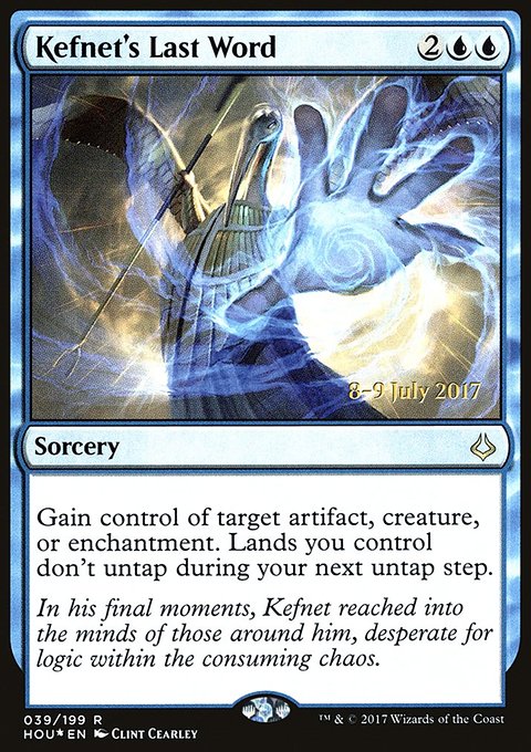 Kefnet's Last Word, Hour of Devastation Promos #39s, Magic: The Gathering card