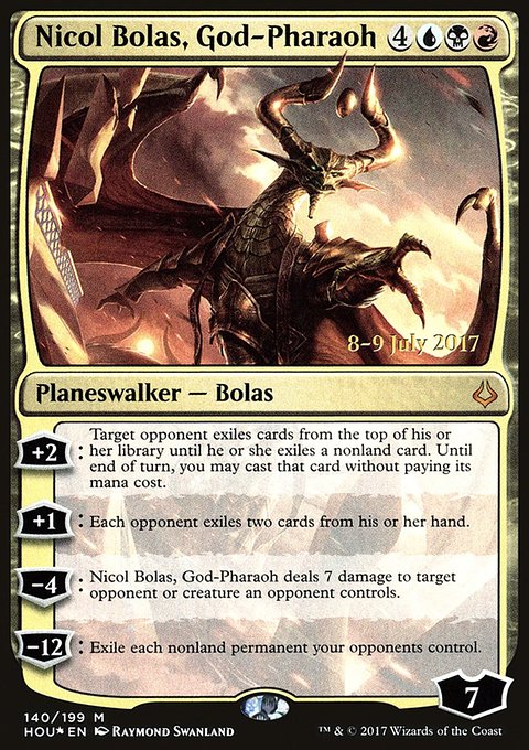 Nicol Bolas, God-Pharaoh, Hour of Devastation Promos #140s, Magic: The Gathering card