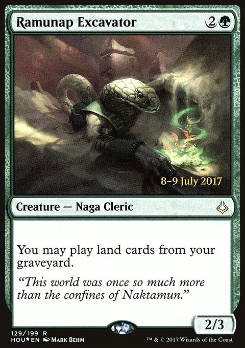 Ramunap Excavator, Hour of Devastation Promos #129s, Magic: The Gathering card