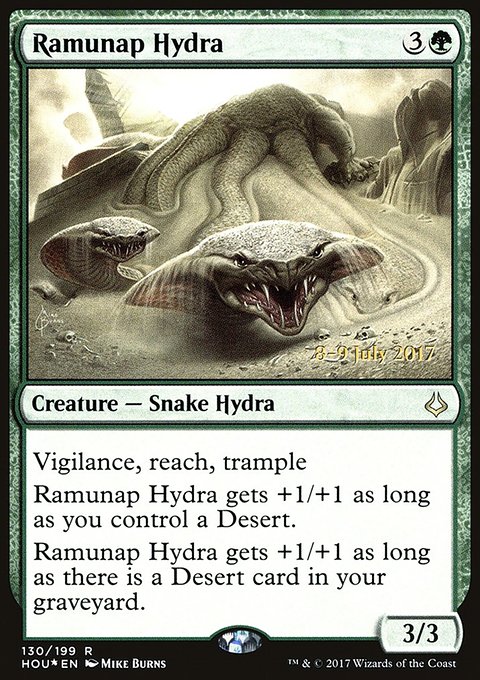 Ramunap Hydra, Hour of Devastation Promos #130s, Magic: The Gathering card