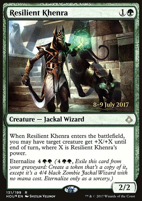 Resilient Khenra, Hour of Devastation Promos #131s, Magic: The Gathering card