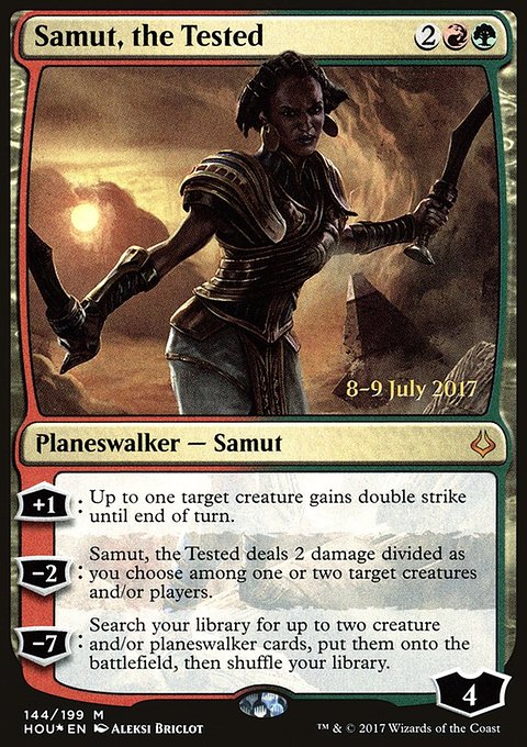 Samut, the Tested, Hour of Devastation Promos #144s, Magic: The Gathering card