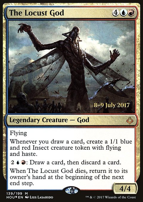 The Locust God, Hour of Devastation Promos #139s, Magic: The Gathering card