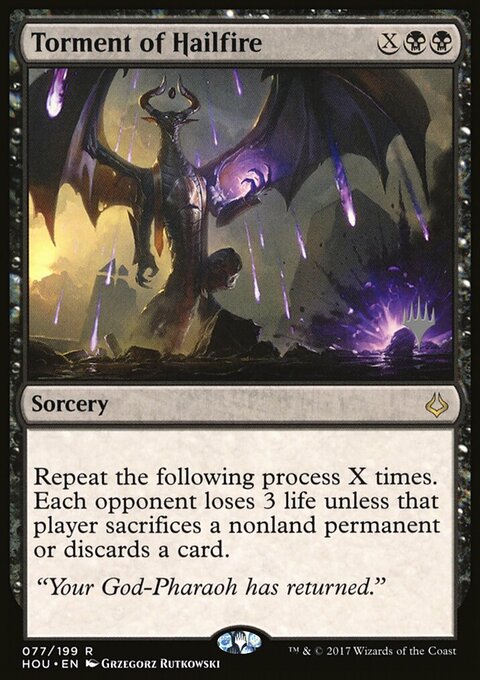 Torment of Hailfire, Hour of Devastation Promos #77p, Magic: The Gathering card