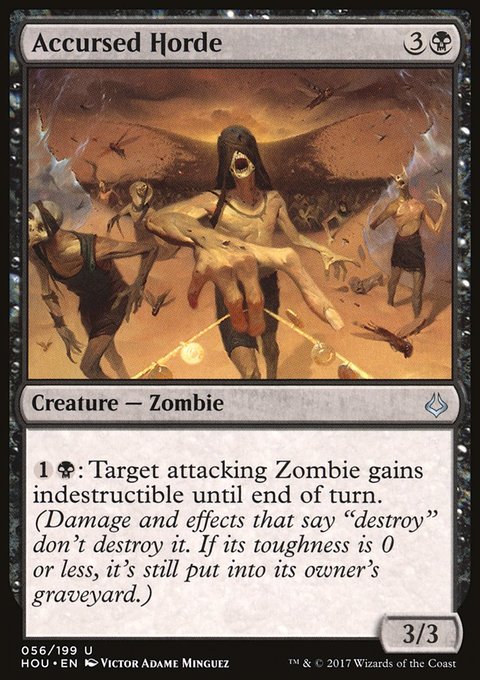Accursed Horde, Hour of Devastation #56, Magic: The Gathering card