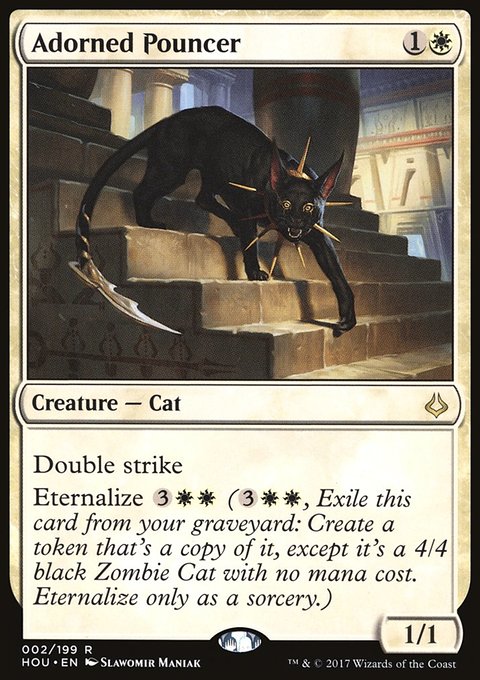 Adorned Pouncer, Hour of Devastation #2, Magic: The Gathering card