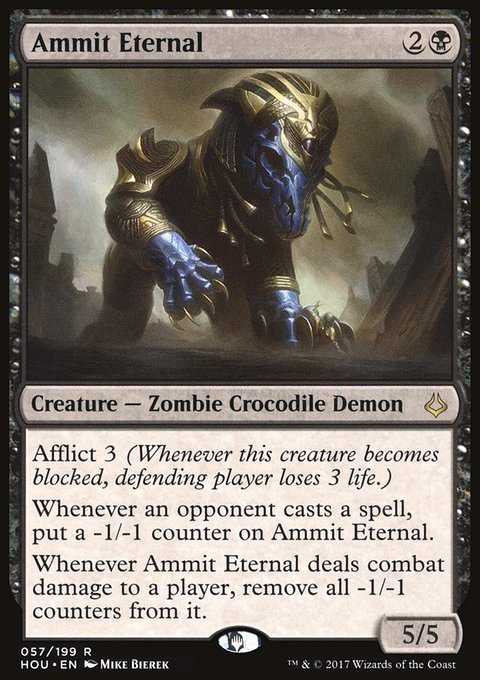 Ammit Eternal, Hour of Devastation #57, Magic: The Gathering card