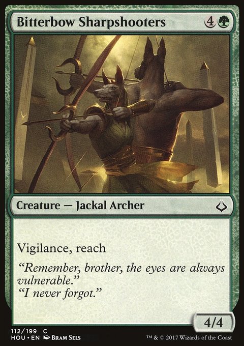 Bitterbow Sharpshooters, Hour of Devastation #112, Magic: The Gathering card