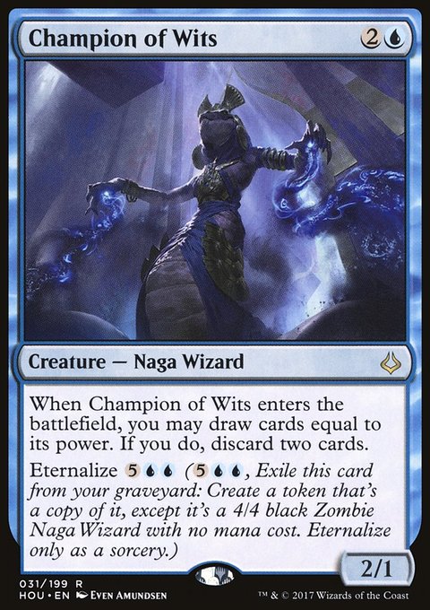 Champion of Wits, Hour of Devastation #31, Magic: The Gathering card