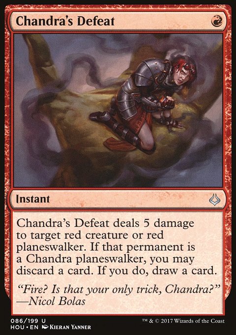 Chandra's Defeat, Hour of Devastation #86, Magic: The Gathering card