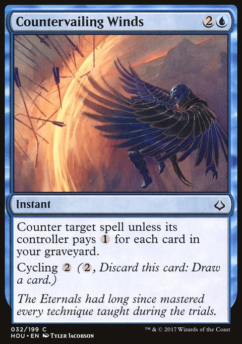 Countervailing Winds, Hour of Devastation #32, Magic: The Gathering card
