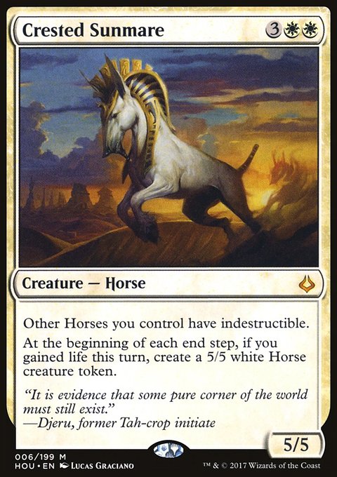 Crested Sunmare, Hour of Devastation #6, Magic: The Gathering card