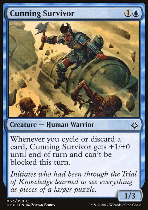 Cunning Survivor, Hour of Devastation #33, Magic: The Gathering card