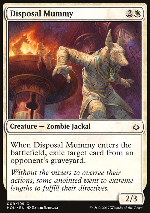Disposal Mummy, Hour of Devastation #9, Magic: The Gathering card
