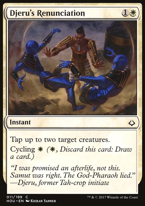Djeru's Renunciation, Hour of Devastation #11, Magic: The Gathering card